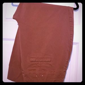 Plus size ankle crop pants